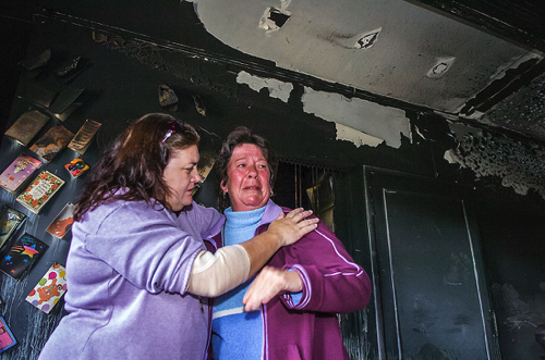 Grief after house fire