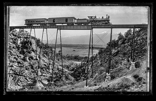 High bridge near Buena Vista between 1880 and 1897.