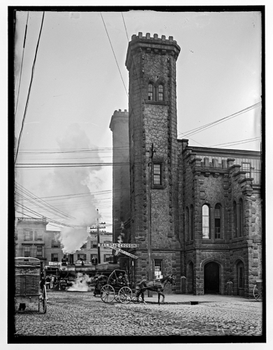 Boston and Maine Railroad depot, Riley Plaza, Salem, Mass. 1910.