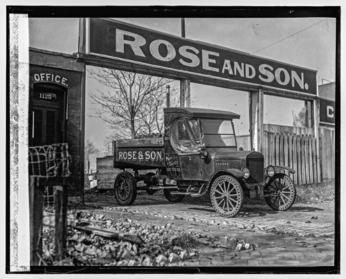 Rose and Son delivery truck, 1925.