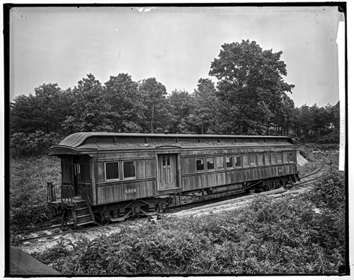 Abandoned Washington and Old Dominion railway carriage