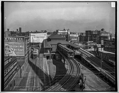 Dudley Street Station, Boston "L" Ry., Boston, Mass, 1904.
