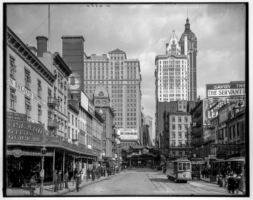 Cortlandt Street, New York, 1908.